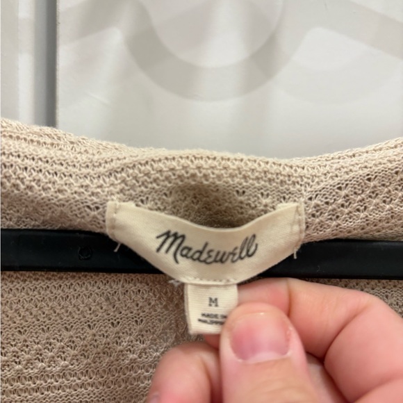 Madewell Ruffle Collared Top Size Medium - Picture 3 of 8